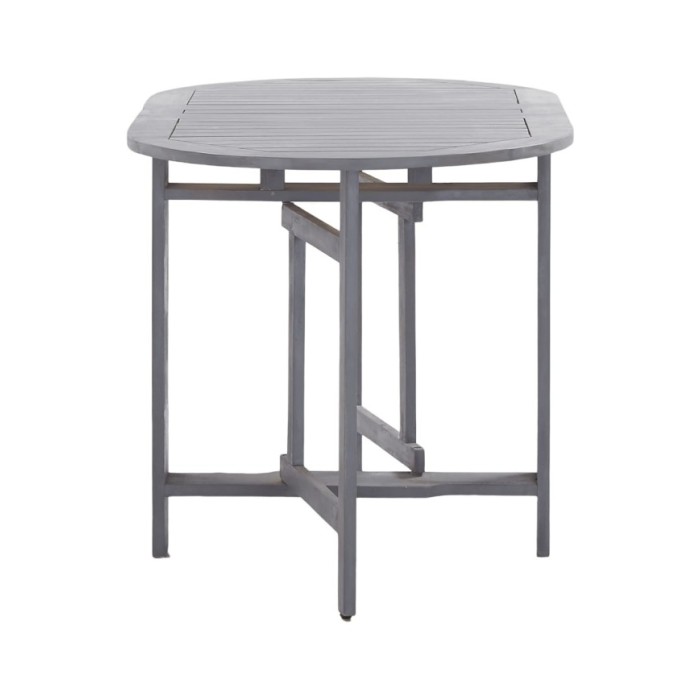 Table de jardin Gris 120x70x74 cm Bois d'acacia massif