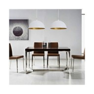 Plafonnier 2 pcs Hauteur réglable Semi-sphérique Blanc 