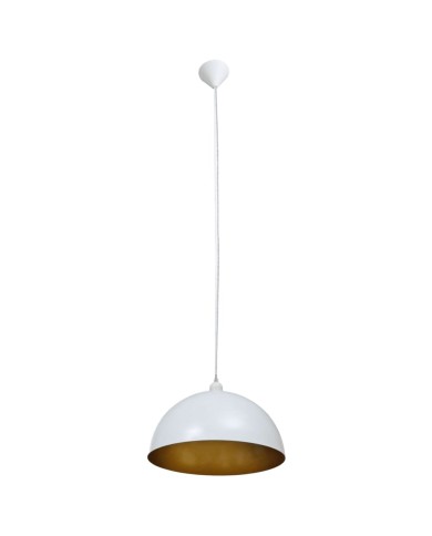 Plafonnier 2 pcs Hauteur réglable Semi-sphérique Blanc 