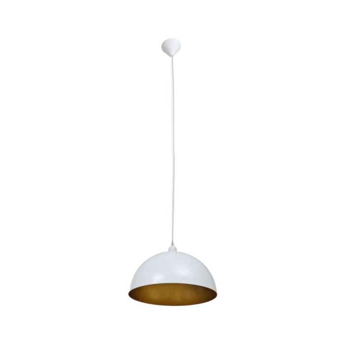 Plafonnier 2 pcs Hauteur réglable Semi-sphérique Blanc 