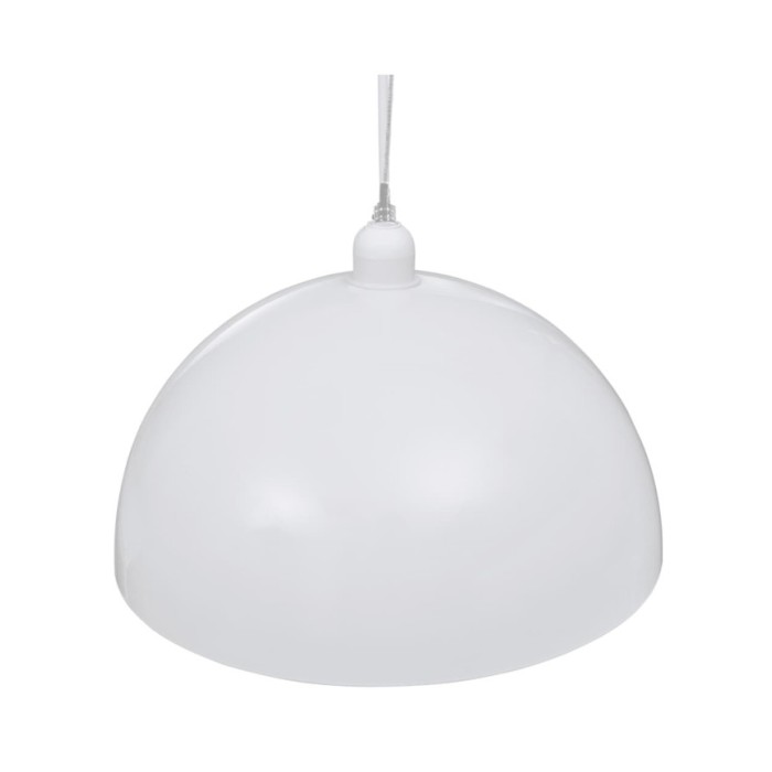 Plafonnier 2 pcs Hauteur réglable Semi-sphérique Blanc 