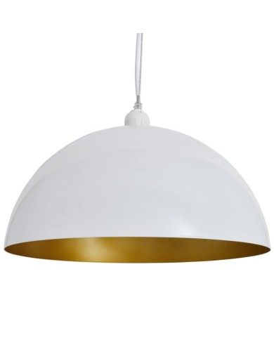 Plafonnier 2 pcs Hauteur réglable Semi-sphérique Blanc 