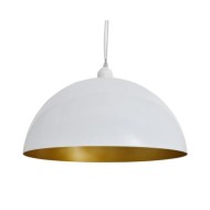 Plafonnier 2 pcs Hauteur réglable Semi-sphérique Blanc 