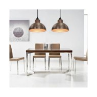 Plafonnier 2 pcs Semi-sphérique Couleur cuivre 