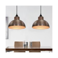 Plafonnier 2 pcs Semi-sphérique Couleur cuivre 