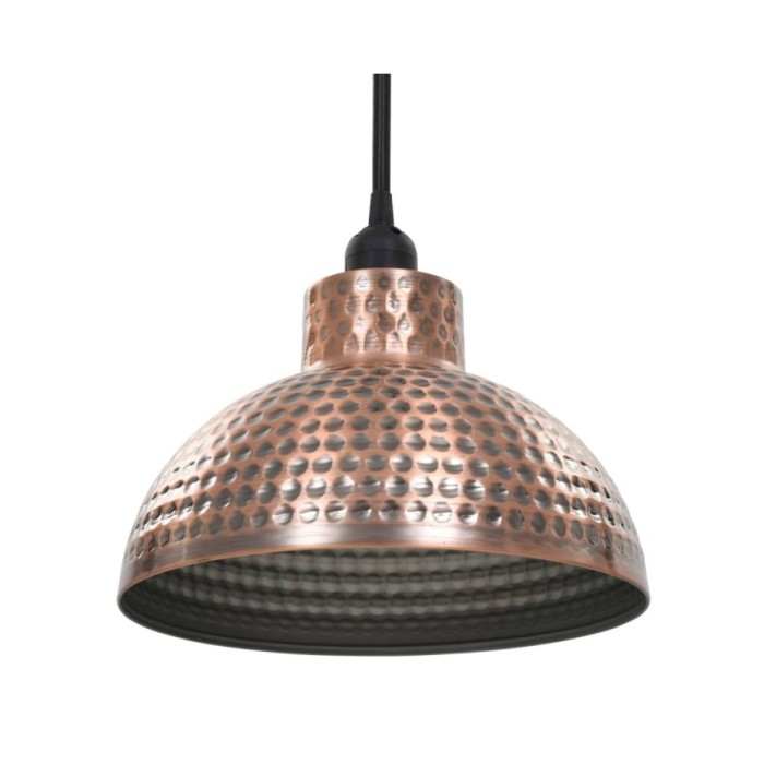 Plafonnier 2 pcs Semi-sphérique Couleur cuivre 
