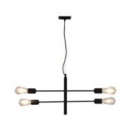 Plafonnier Noir E27