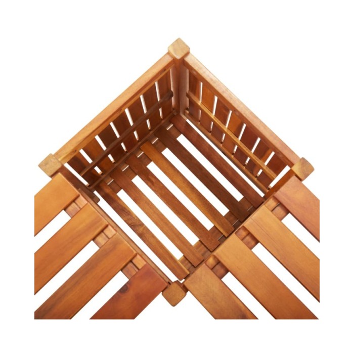 Banc de jardin et jardinière 117x117x40 cm Bois solide d'acacia