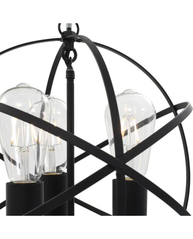 Lampe suspendue Noir Sphère 3 ampoules E27