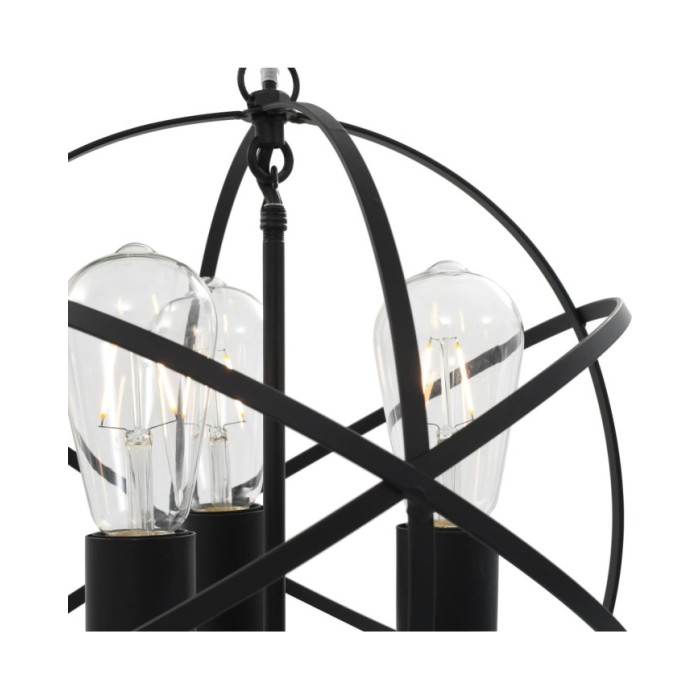 Lampe suspendue Noir Sphère 3 ampoules E27