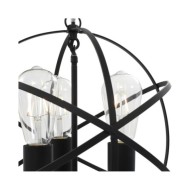 Lampe suspendue Noir Sphère 3 ampoules E27