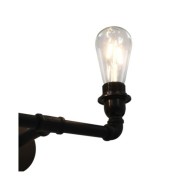 Lampe murale à 2 voies Noir 2 ampoules E27