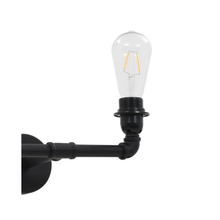 Lampe murale à 2 voies Noir 2 ampoules E27