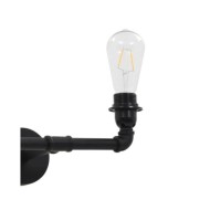 Lampe murale à 2 voies Noir 2 ampoules E27