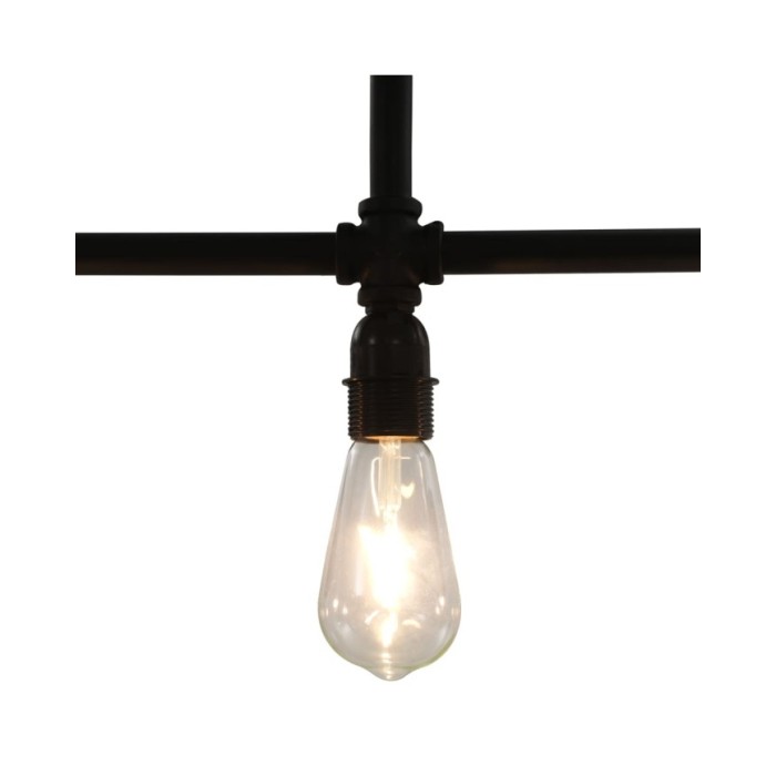 Plafonnier Noir 3 ampoules E27