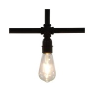 Plafonnier Noir 3 ampoules E27