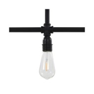 Plafonnier Noir 3 ampoules E27