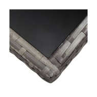 Table de jardin Gris 170x80x74 cm Résine tressée
