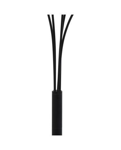 Lampadaire 200 cm 5 x E14 Noir et doré