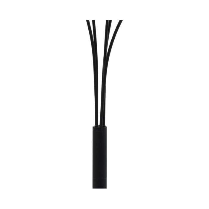 Lampadaire 200 cm 5 x E14 Noir et doré