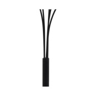 Lampadaire 200 cm 5 x E14 Noir et doré