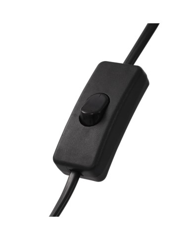 Lampadaire E27 Noir et doré 51 cm