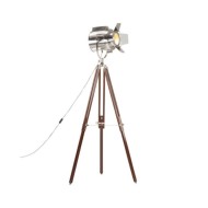 Lampadaire à trépied Bois de manguier massif 180 cm