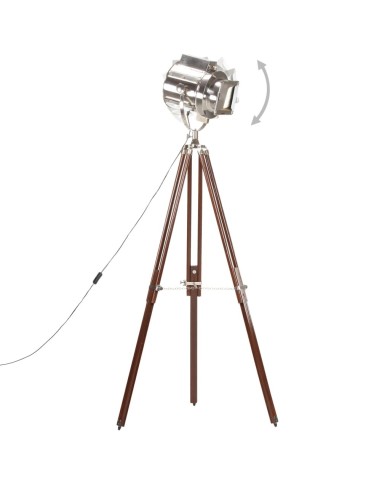 Lampadaire à trépied Bois de manguier massif 180 cm