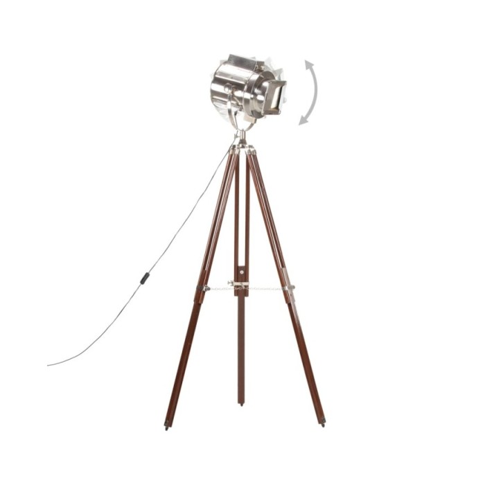 Lampadaire à trépied Bois de manguier massif 180 cm