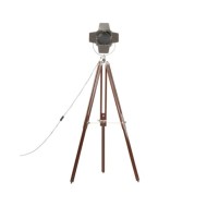 Lampadaire à trépied Bois de manguier massif 180 cm