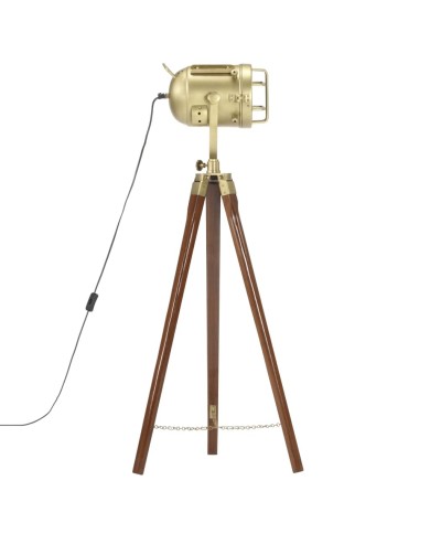 Lampadaire à trépied Bois de manguier massif 97 cm