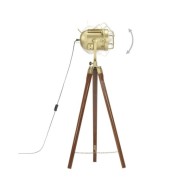 Lampadaire à trépied Bois de manguier massif 97 cm