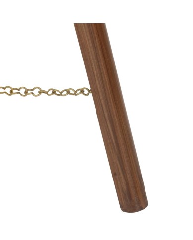 Lampadaire à trépied Bois de manguier massif 97 cm