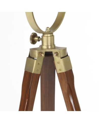 Lampadaire à trépied Bois de manguier massif 97 cm