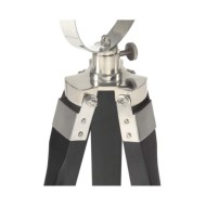 Lampadaire à trépied Noir Bois de manguier massif 97 cm