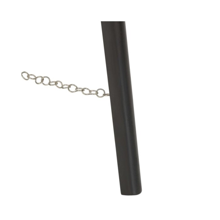 Lampadaire à trépied Noir Bois de manguier massif 97 cm