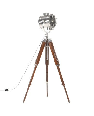 Lampadaire à trépied Bois de manguier massif 165 cm