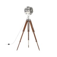 Lampadaire à trépied Bois de manguier massif 165 cm