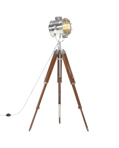 Lampadaire à trépied Bois de manguier massif 165 cm