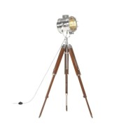 Lampadaire à trépied Bois de manguier massif 165 cm