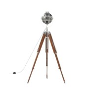 Lampadaire à trépied Bois de manguier massif 165 cm