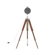 Lampadaire à trépied Bois de manguier massif 165 cm