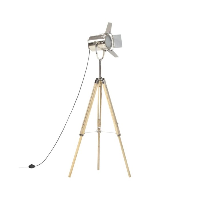 Lampadaire à trépied Bois de manguier massif 140 cm