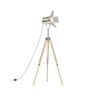 Lampadaire à trépied Bois de manguier massif 140 cm