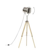 Lampadaire à trépied Bois de manguier massif 140 cm