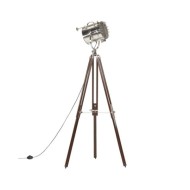 Lampadaire à trépied Bois de manguier massif 180 cm    