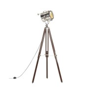 Lampadaire à trépied Bois de manguier massif 180 cm    