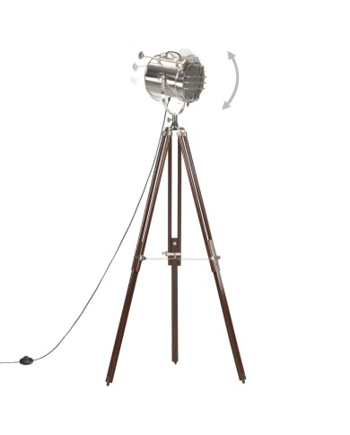 Lampadaire à trépied Bois de manguier massif 180 cm    
