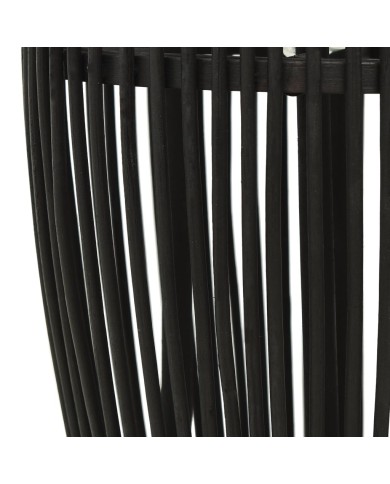 Lampe suspendue Noir Osier 40 W 25x62 cm Ovale E27
