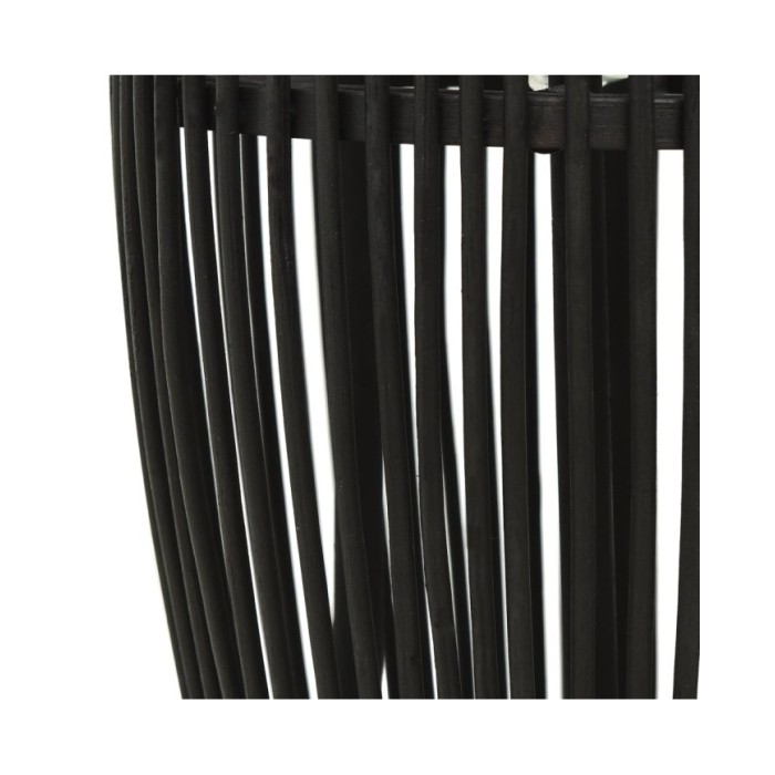 Lampe suspendue Noir Osier 40 W 25x62 cm Ovale E27